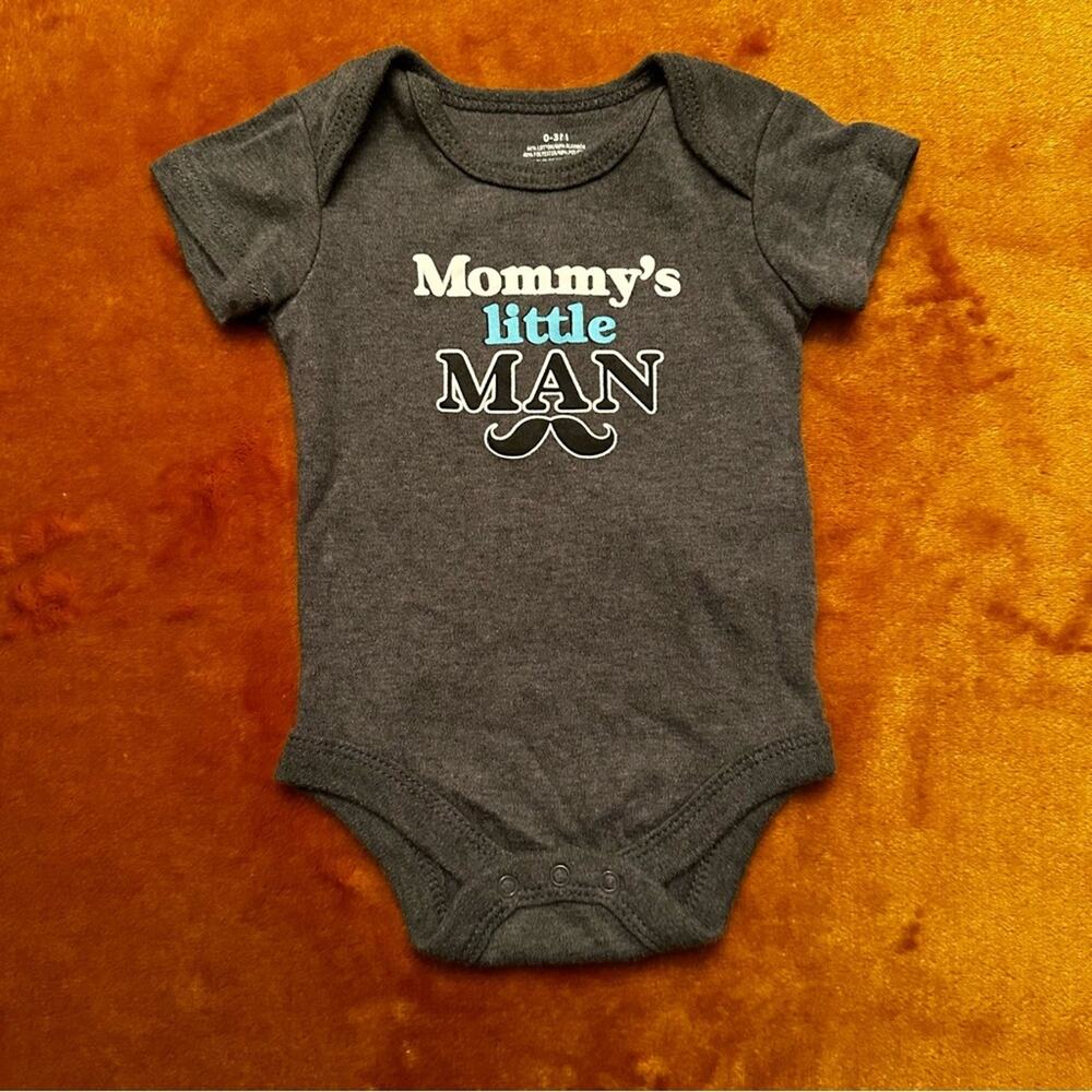 0-3 Month Mommy’s Little Man Onesie